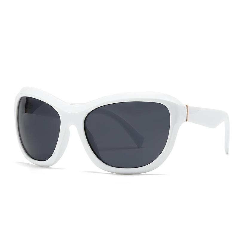 New European American Futuristic Polygonal Wrapped Sunglasses Trend Lh180 Stylish Cross Border Design