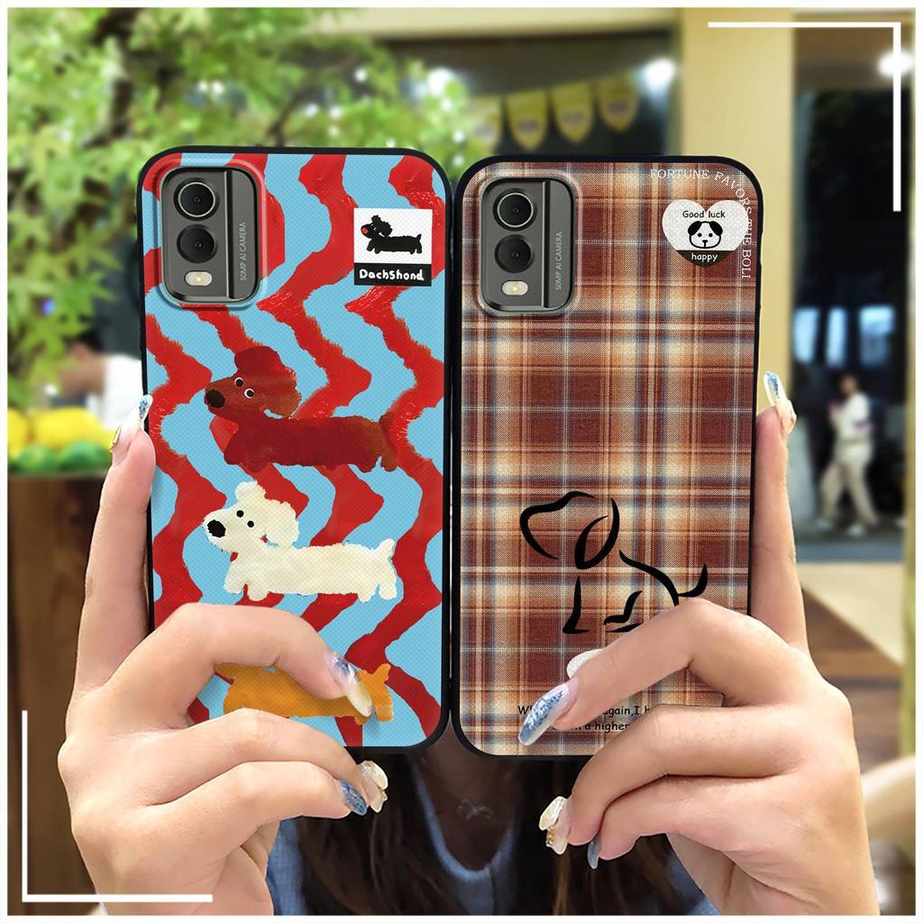 Silicone Fashion Design Phone Case For Nokia C32 Phone Pouch Back Cover Anti-dust Cartoon Full wrap Waterproof TPU Cute
