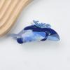 Whale Dolphin Hair Clip Blue Sea Creature Animal Hair Claw Creative   Girl