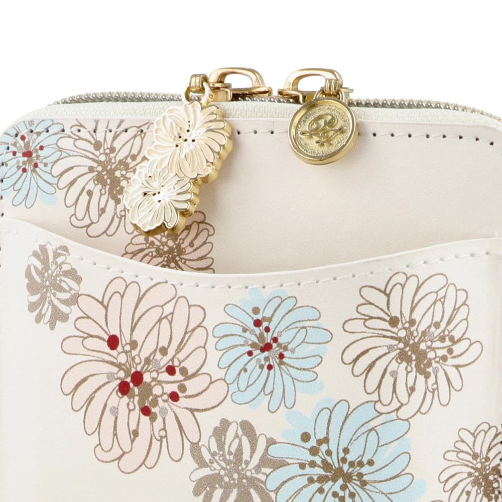 Paul & Joe Marks Chrysanthemum White Smartphone Shoulder Bag with Wallet Function, iPhone (DGA-PO7-WH)