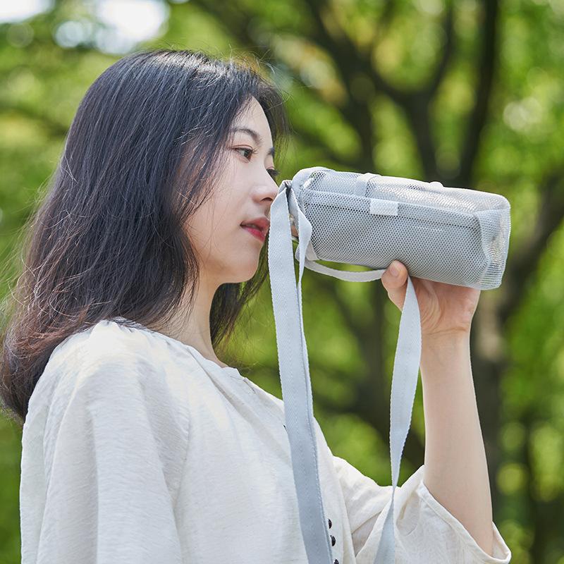 Water Bottle Holder Portable Thermos Bag Water Bottle Pouch Lightweight Mesh Bag For Camping Hiking Outdoor Activities