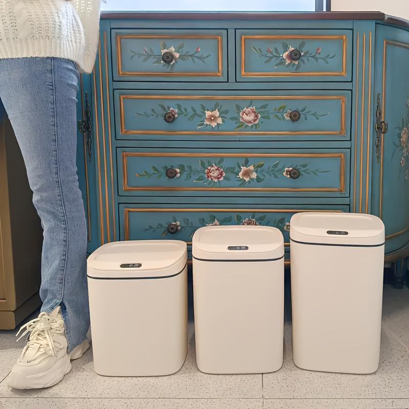 Automātiska indukcijas vieda atkritumu kaste mājai, virtuvei, vannas istabai un viesistabai, liela ietilpība, bezkontakta dizains