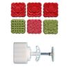 Square Flower Pattern Dessert Maker Molds MidAutumn Pastries Tool Cookie Dessert Cutter Hand Pressure Dessert Molds