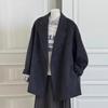 Women's Double-Sided Cashmere Wool Blazer Coat - 2025 Hepburn Style for Spring & Autumn