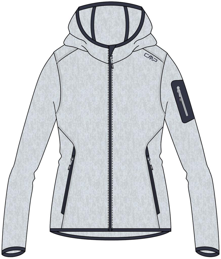 Куртка CMP Strickfleece alluminio anthrazit