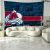 Colorado Avalanche Wall Tapestry Aesthetic Wall Hanging Printed Fabric Blanket Decorative Tapestries for Bedroom Living Room Home Decor