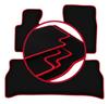 Velour Floor Mats with Red Edge For: Range Rover III L322 Vogue SUV (2001-2012)