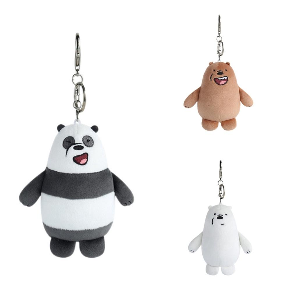 Wir Bären Plüsch-Schlüsselanhänger Grizzly, Eisbär und Panda Optionen!