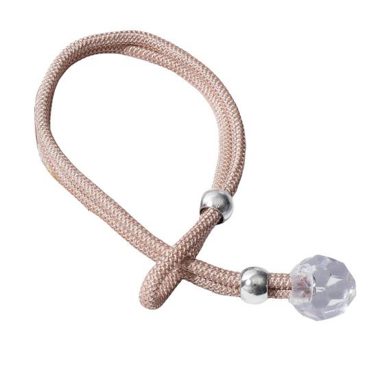 2Pcs Curtain Straps Easy To Operate Faux Crystal Decorative Buckle Curtain Ties Household Towel Holder Curtain Accessories