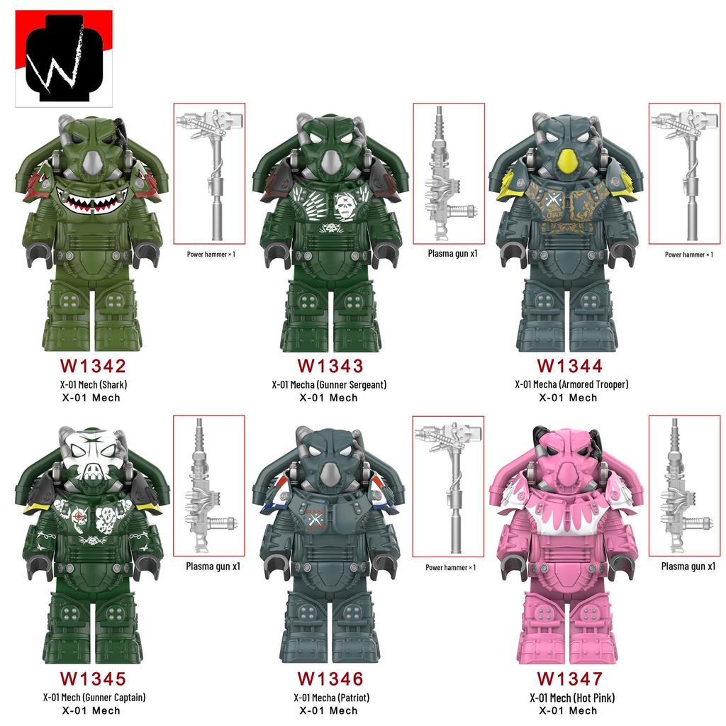 Radiation X-01 Mecha Series Minifigures Building Blocks Toy