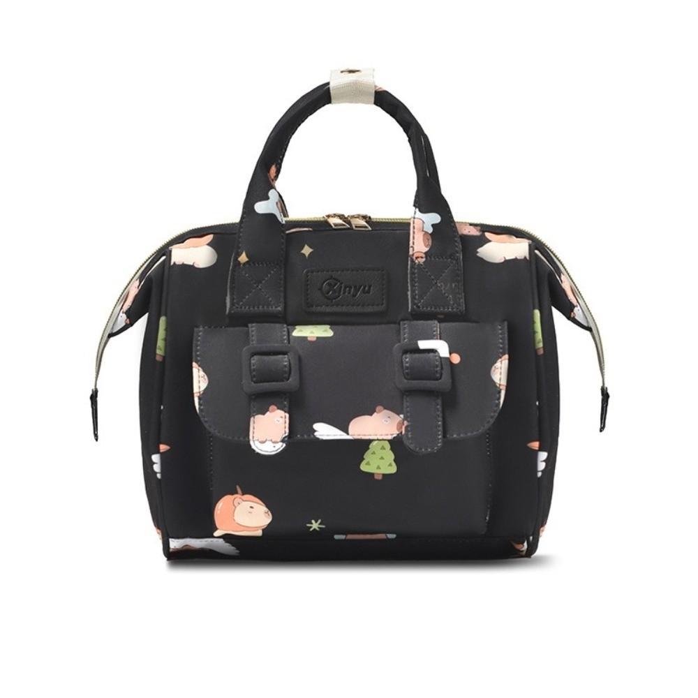 Large Capacity Travel Backpack Cartoon Print Diaper Bag New Breastfeeding Bag