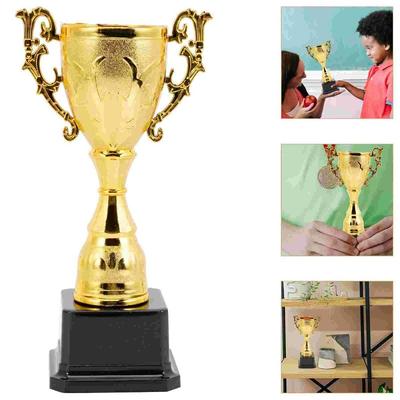 Children'S Gold Trophy Awards Competition Soccer School Rewarding Supply Small Prize Cup Plastic Model Winner Award Trophy Toy