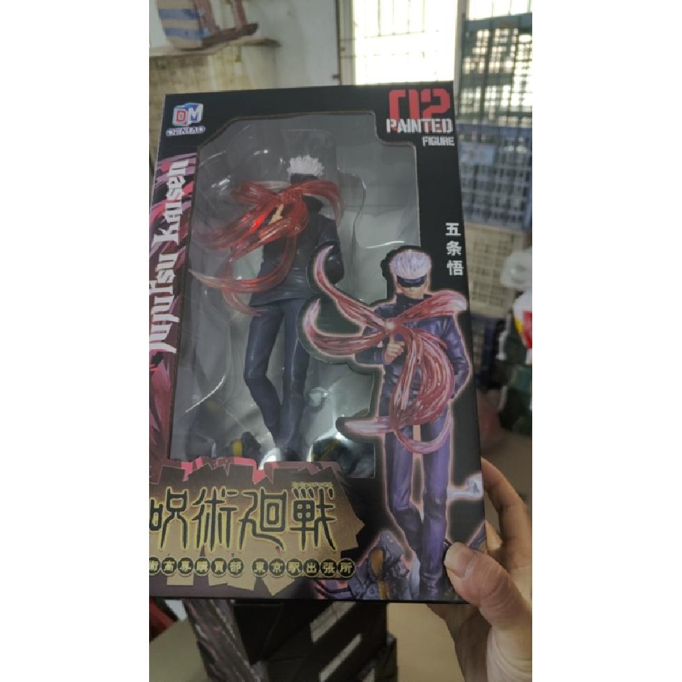 Anime Jujutsu Kaisen Manga Gojo Satoru Figure PVC Collection Toy Gift 11.8in