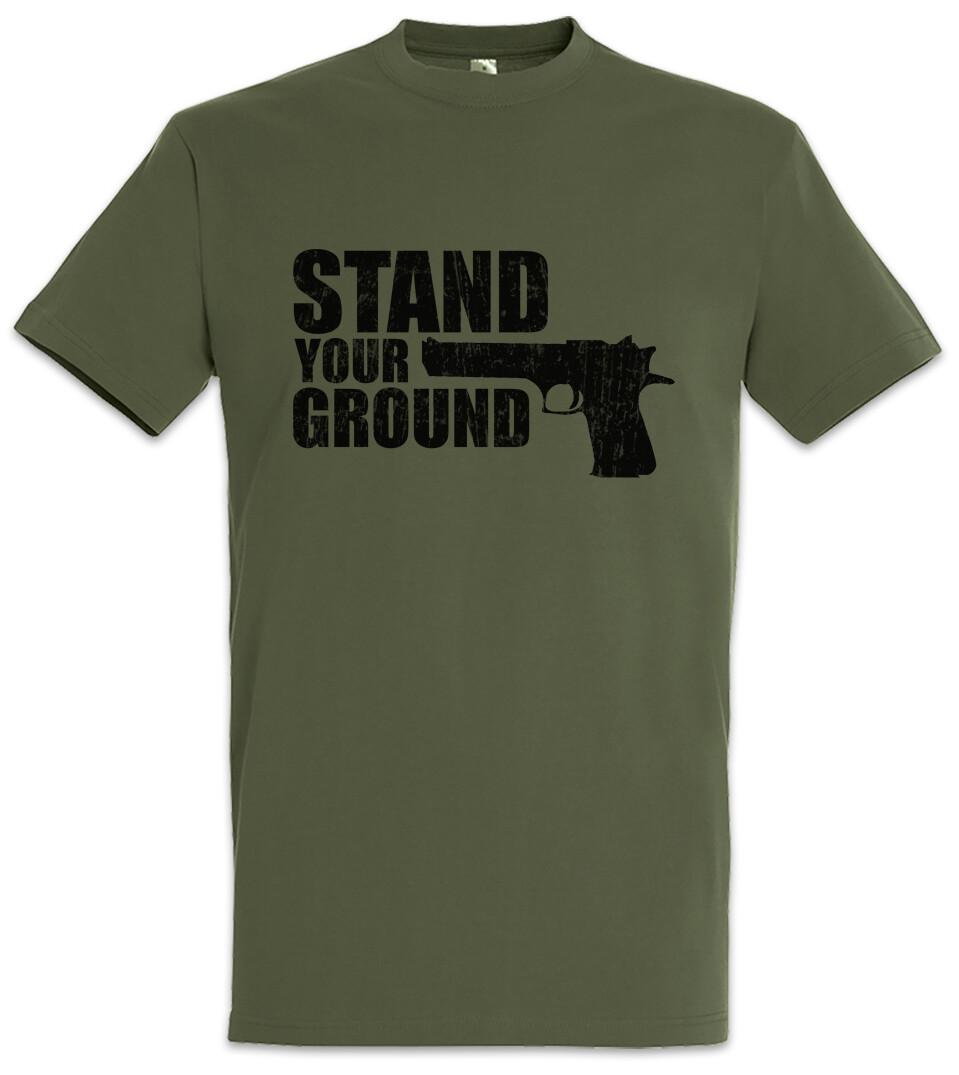 Stand Your Ground T-Shirt Pistol Gun Rifle Rifles US Law Laws Fun 2nd Amendment L