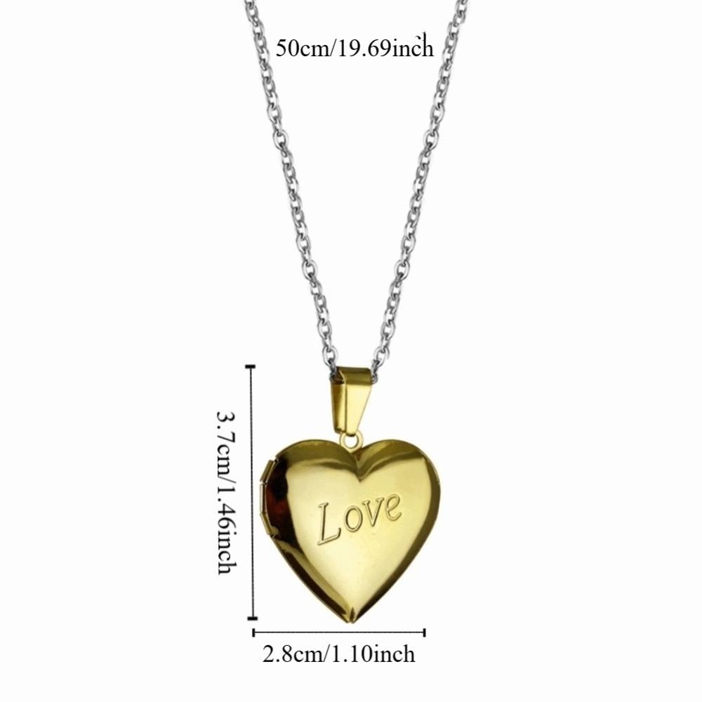 Heart Pendant Sweater Chain DIY Lovers Choker Necklace Chic Love Envelope Necklace  Couple