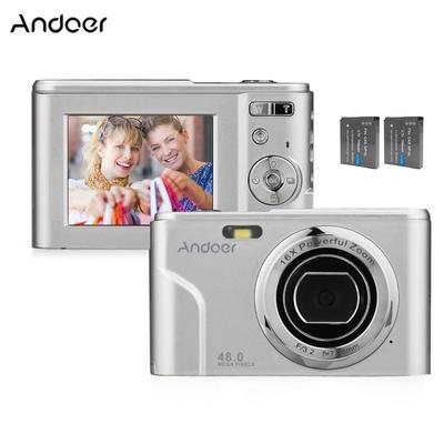 Andoer Portable Digital Camera 48MP 1080P 2.4-inch IPS Screen 16X Zoom Auto Focus Self-Timer 128GB