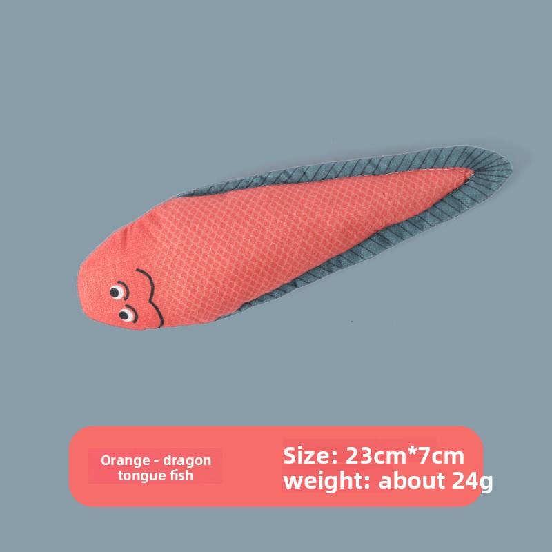 Cat Toys, Cat Teasing Pillows, Cat Plush Fish Toys, Self-entertaining Plush Printed Toys, New Fish Making Sounds Toys