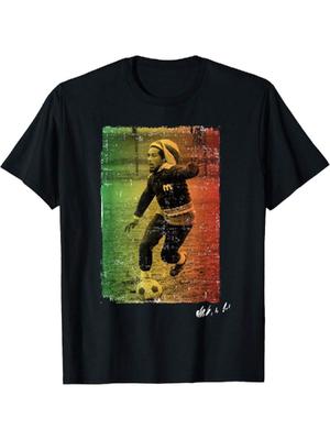 T-shirt de football Bob Marley Rasta