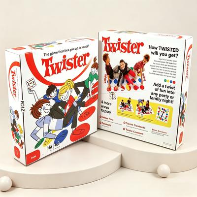 Gra Mat Floor Twister, Gra Twister dla 24 Graczy, Zabawka do Aktywności Grupowej Wewnątrz i Na Zewnątrz