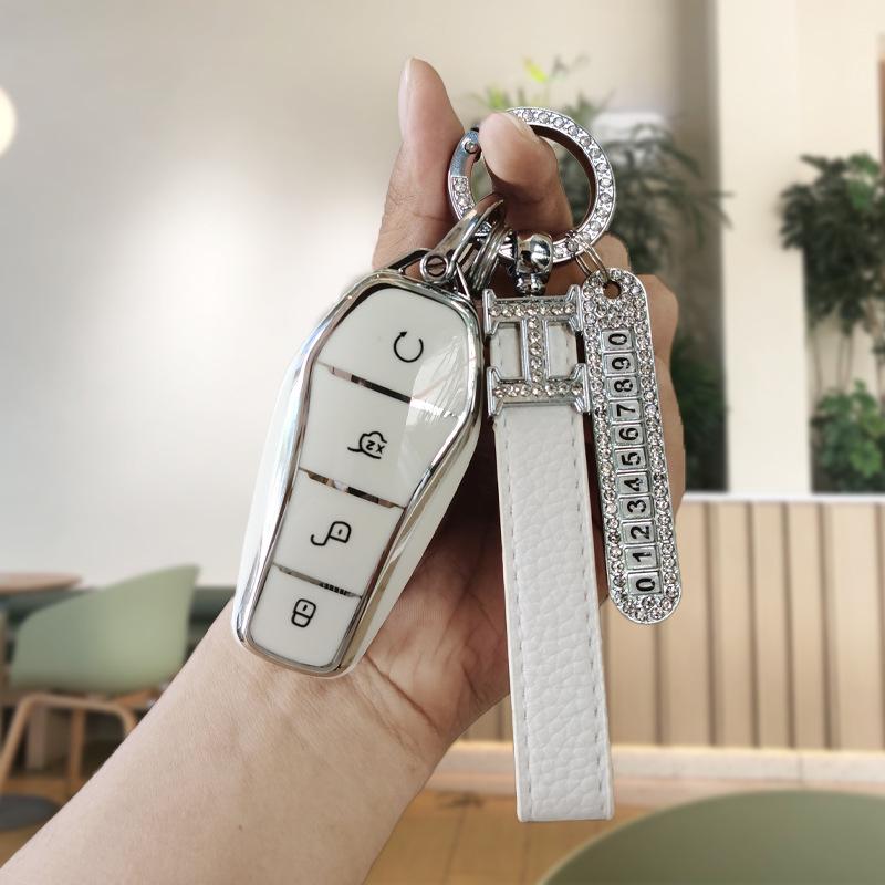 Proper for BYD Han Key Case Han EV Champion Edition - Dedicated NFC Card Car Cover with Buckle.