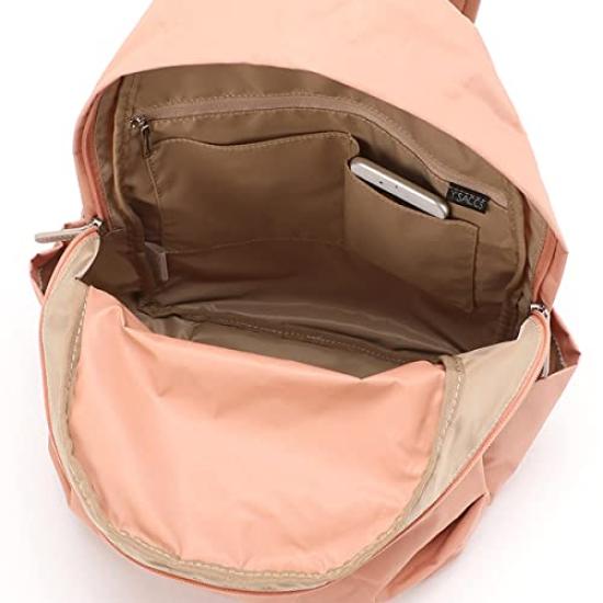 Isaac Recycled Nylon Logo Tape Backpack for Women 2000603 Wine (58)