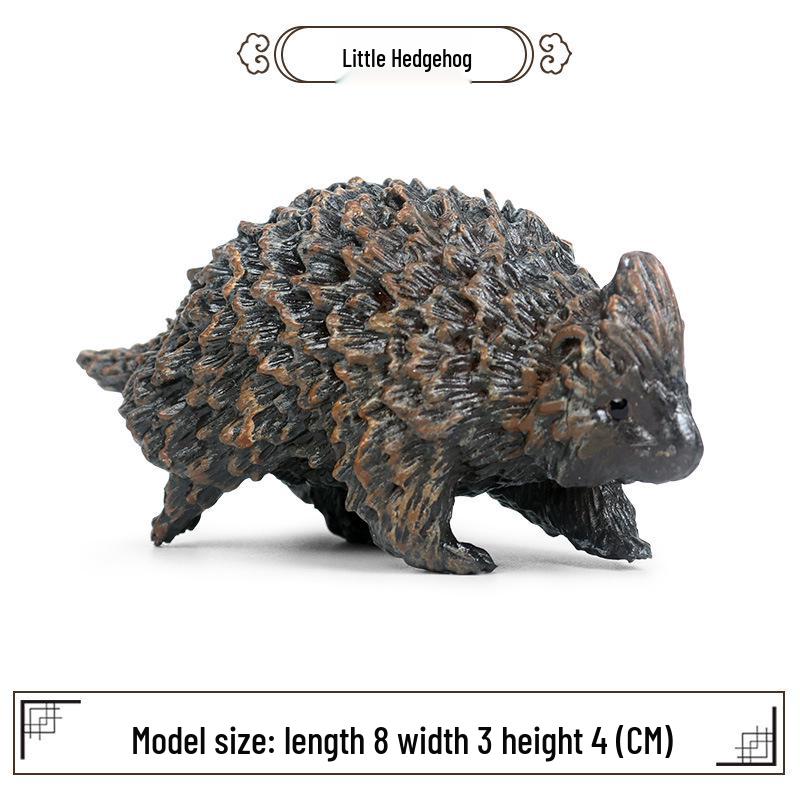 Realistic Jungle Animal Model: Hedgehog, Mouse & Badger Toy