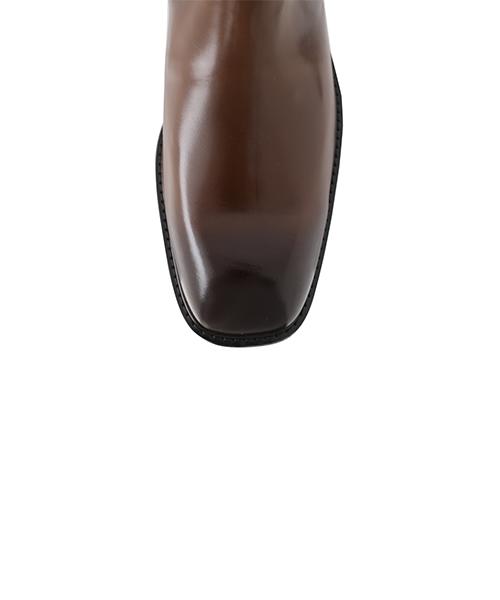 Mellos (Handmade) Square Toe Chelsea Boots - Brown