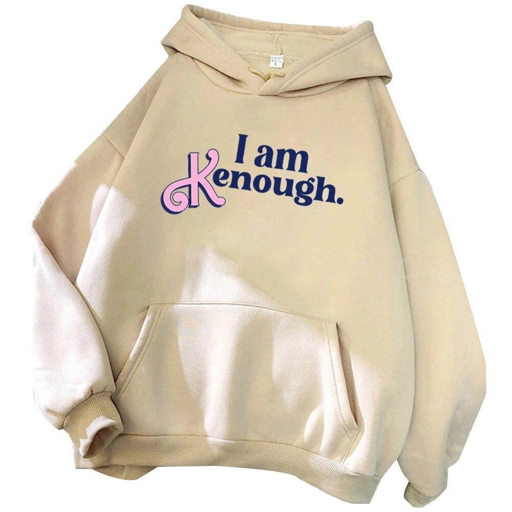 I Am Enough Hoodie Harajuku Pullover Tops Sweatshirt I Am Kenough Streetwear Unisex Unisex