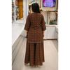 Women's Party Wear Kurti with Palazzo Set Pakisatni Party Wear Kurta Cord Set