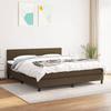 Exclusive House - Slatted Bed Base with Mattress Dark Brown 160x200 Cm