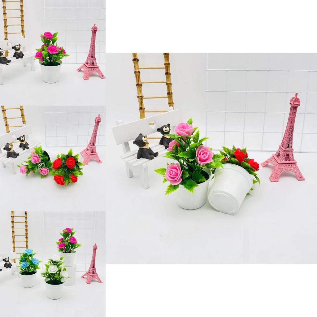 Artificial Rose Potted Plant For Wedding Photography And Home Decoration