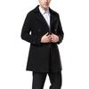 2026 Autumn/Winter Men's Double-Breasted Wool Trench Coat with Epaulets - Trendy European Style