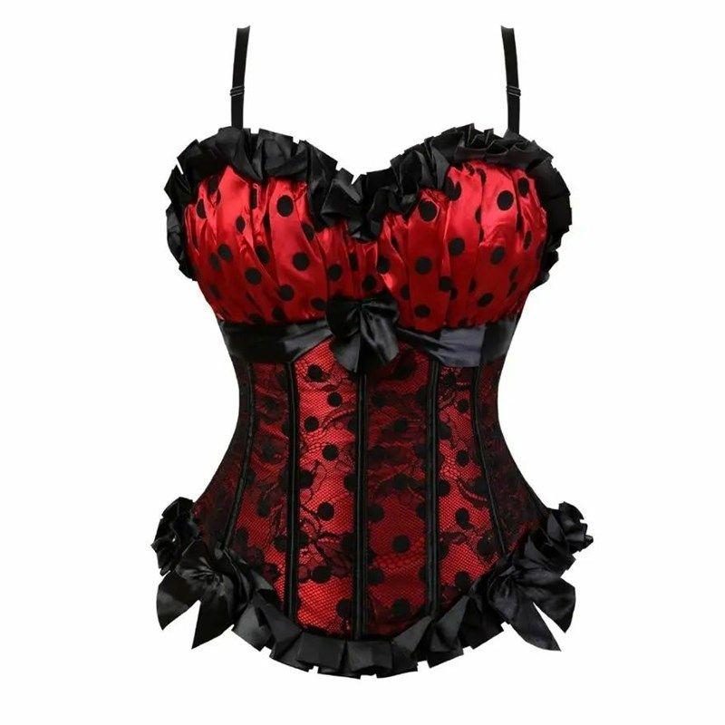 Women Corset Dress Bustier Top Skirt 24 Lace Print Mini Set