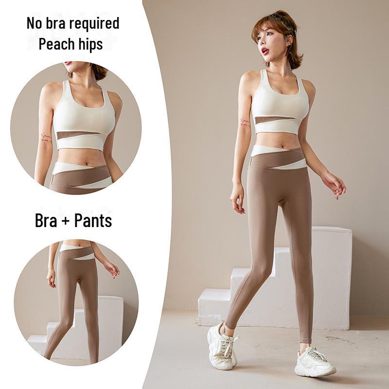 Women's Yoga Fitness Sportswear Set - Yoga Tops & Running Suits with Sun Protection.