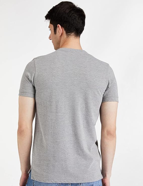 Men's Cotton Rich Polo T Shirt | Mandarin Collar Tshirts | Half Sleeves | Plain - Regular Fit (Available In Plus Sizes)