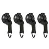 1/4Pcs Heavy Duty Suction Cup with Hook & Nylon Webbing, Securing Hook Tie Down for Glass Window, Outdoor Car Awning Camping Trap Accessories