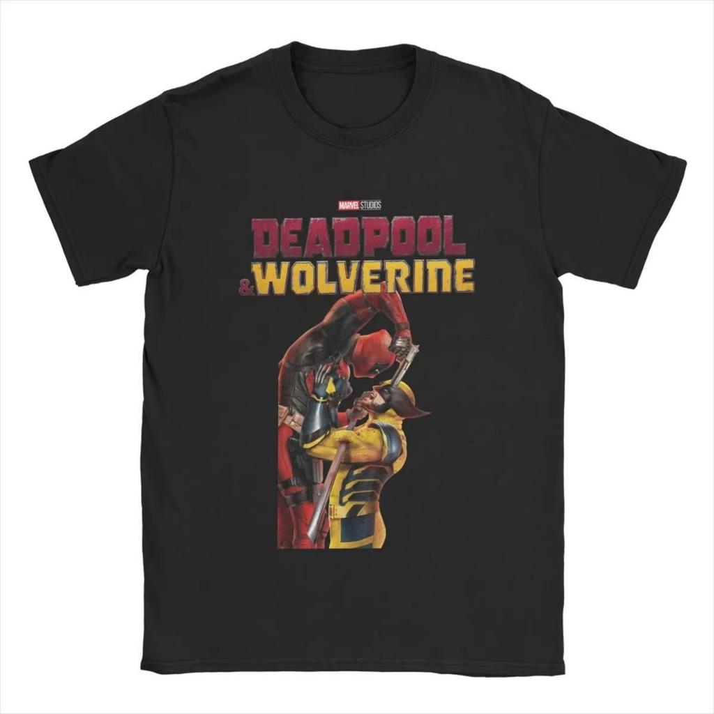 Echtes Deadpool & Wolverine T-Shirt Herren- und Damen-Baumwoll-Fashion-T-Shirt Kurzarm-Bekleidung Sommerjacke