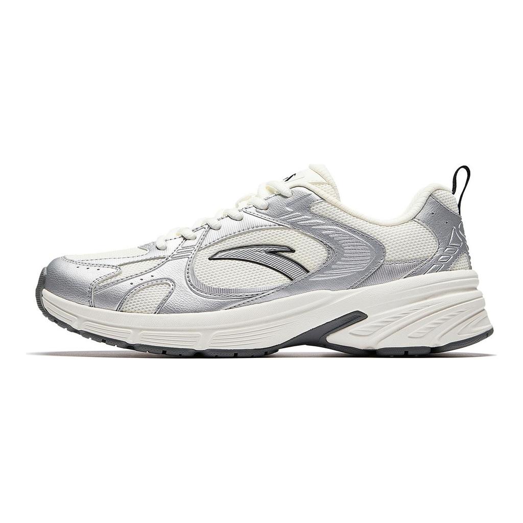 Anta AT804 Tendance Rétro Léger Durable Antidérapant Technologie PG7 Amorti Chaussures Décontractées Basses Homme Chaussures Décontractées Argent 912548866-1