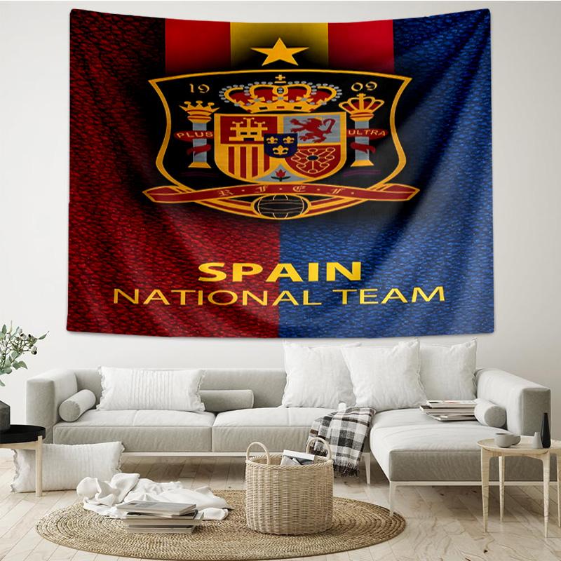 Spain National Football Team Tapestry Hanging for Bedroom,Livingroom, Playroom,Decor Art Room Wall Tapestry Holiday and Birthday Gifts