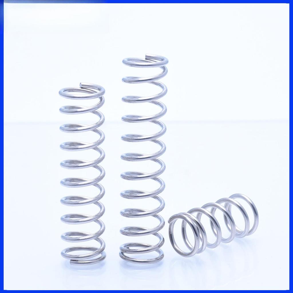 304 Stainless Steel Compression Springs - Wire Dia. 1mm, Outer Dia. 6-20mm
