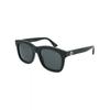 Gucci Square Frame Acetate Sunglasses Black Black Grey