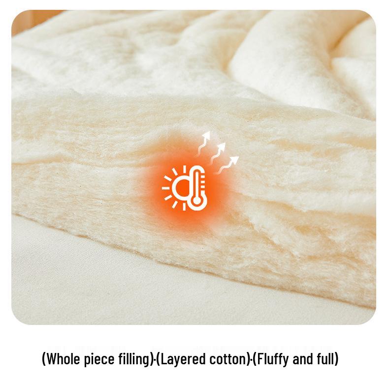 2025 A-Class Cloud Cotton Print Soft Mattress Pad & Quilt