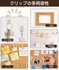 Wooden Push 60 Stylish Photo Clips with Storage for Bulletin School and Office Fixing Items Clips, Pins, Pieces, Case, Corkboards, Calendars, Photos,