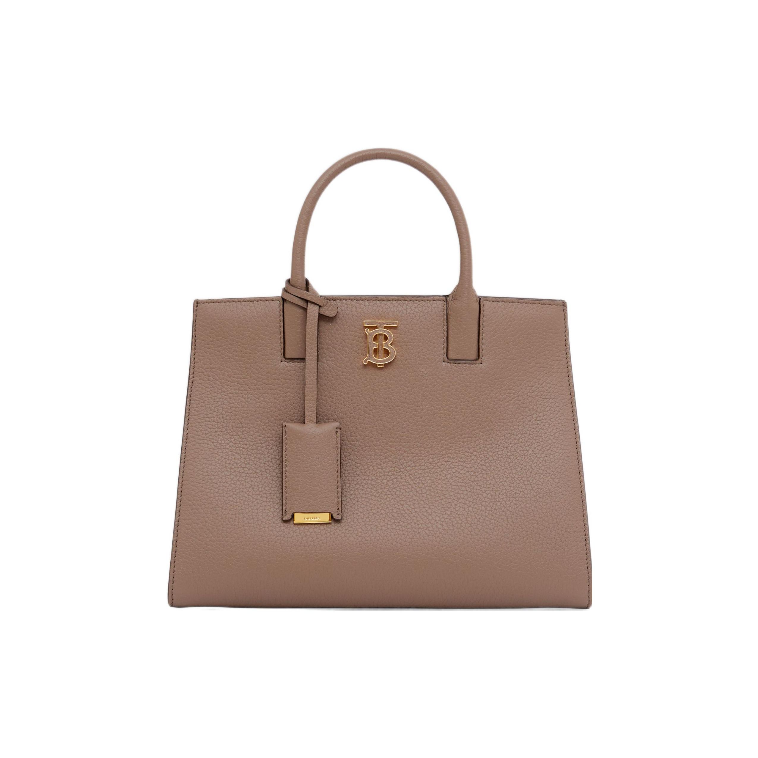 

Burberry Frances Magnetic Closure Adjustable Detachable Shoulder Strap Calfskin Tote Bag Shopping Bag Shoulder Crossbody Handbag Mini 80584371 Basic Set (Bag+Dust Bag)