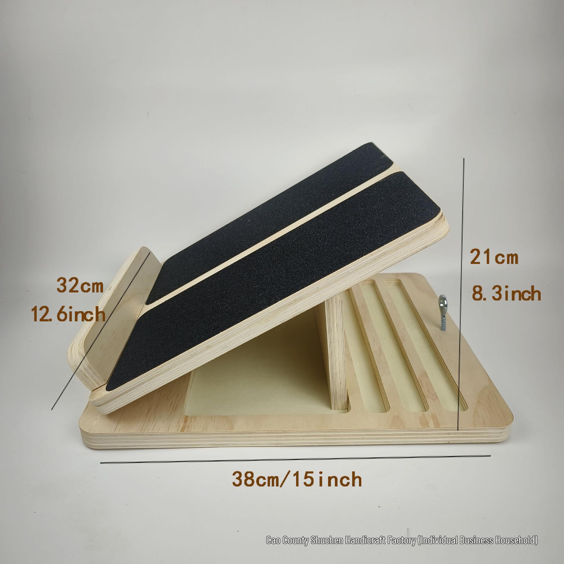 

Регулируемая наклонная доска из массива дерева для реабилитации ног и растяжки икроножных мышц