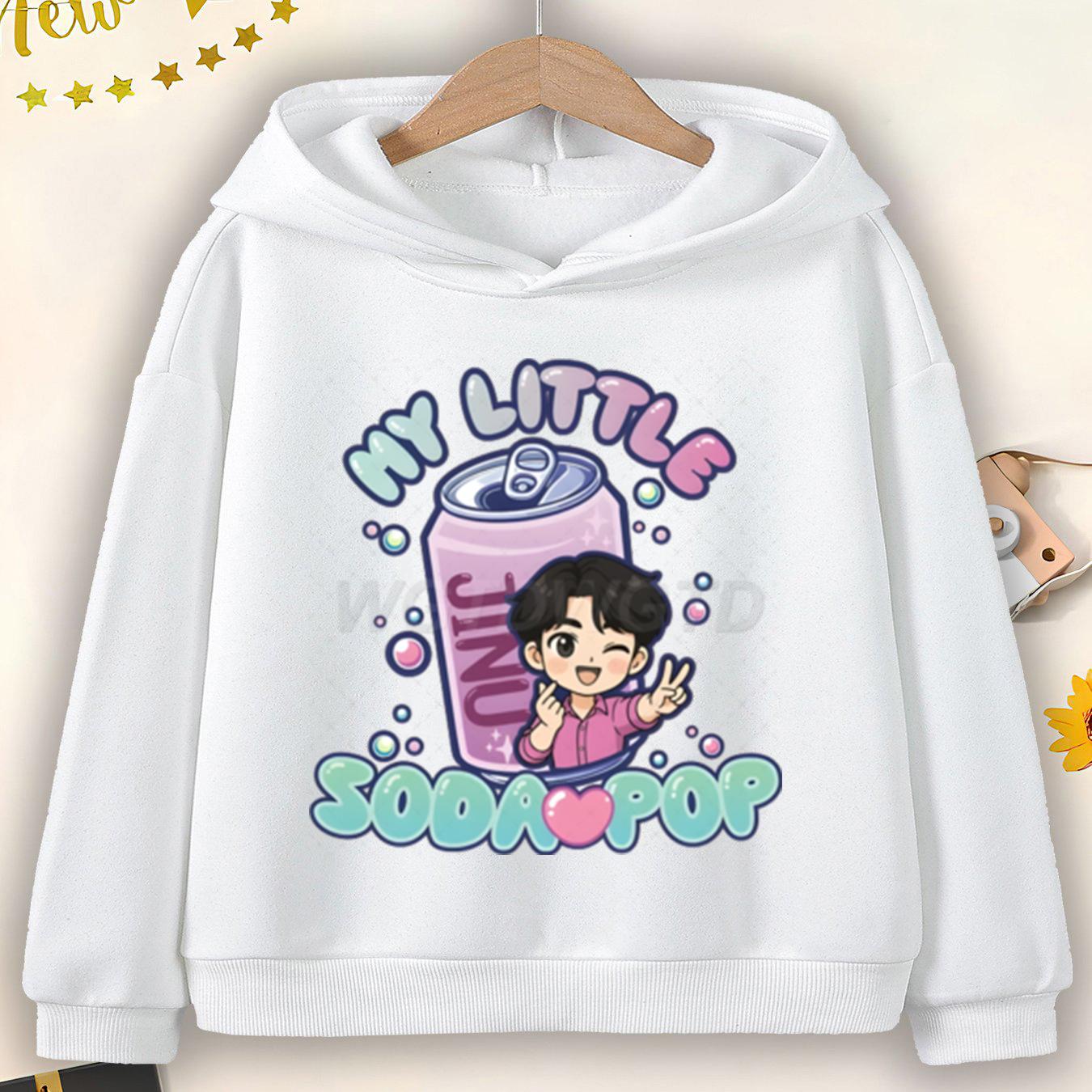 

KPop Demon Hunters Soda Pop Graphic Hoodies Movie Fashion Casual Sweatshirt Harajuku Pullover Tops Children s Girl Hooded Sweatshirts 160