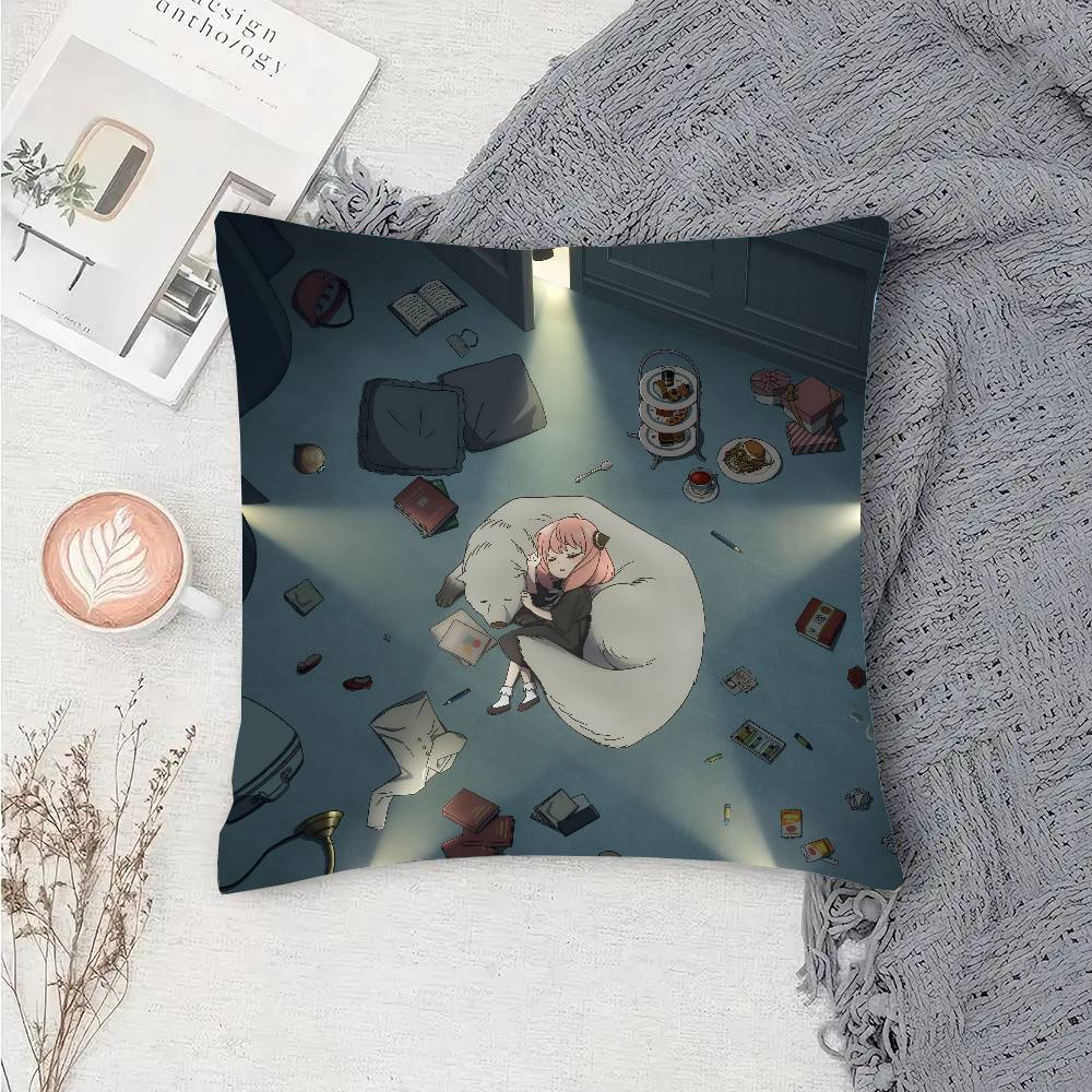 Anime S-Spy X Family Pillow Case Sofa Cushion Cover Room Home Decoration