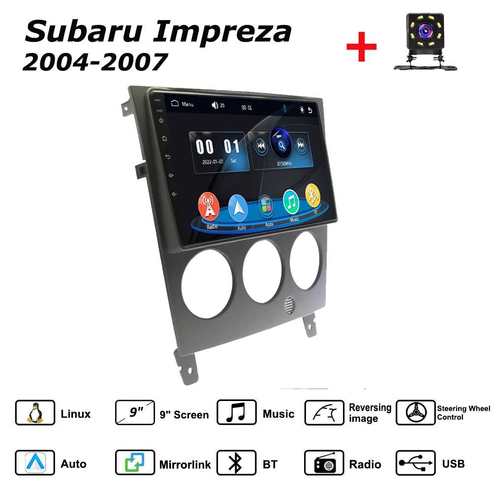 

Car Radio Multimedia MP5 Player Head Unit Stereo BT For Subaru Impreza 2004-2007 серый