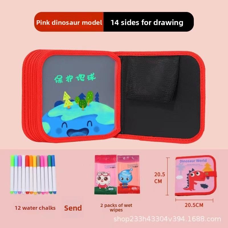 Children's Drawing Board Erasable Painting Book Coloring Water Chalk Cartoon Household Multi-functional Graffiti Drawing Board