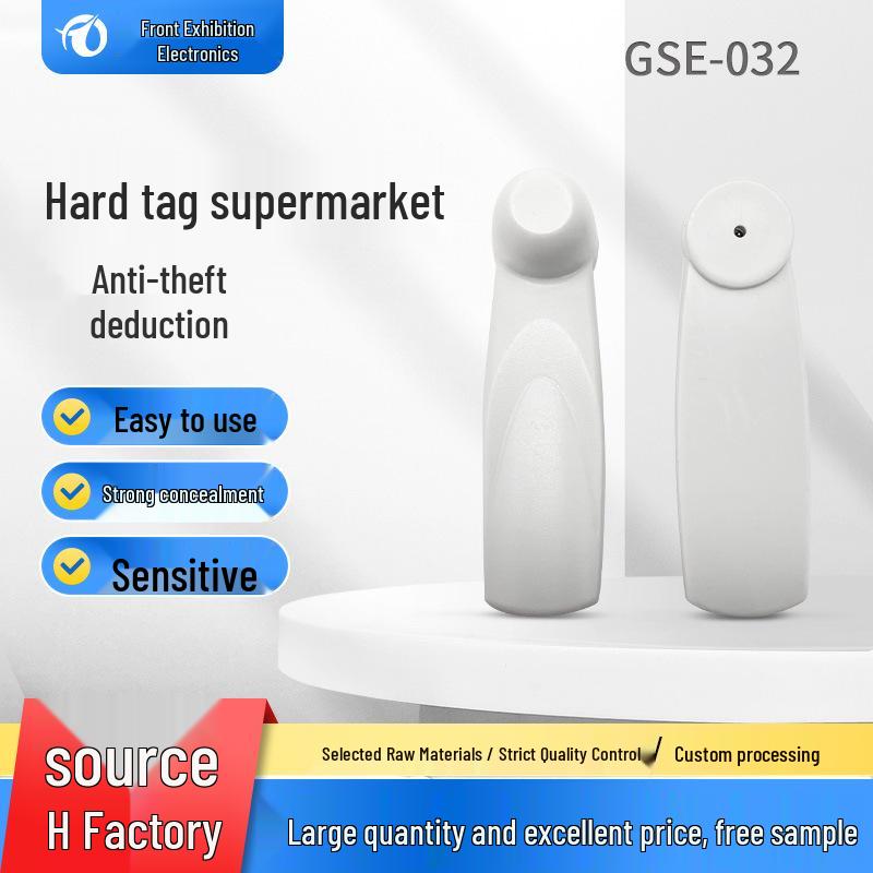 Acoustic Magnetic Anti-theft Tag for Clothing - Flat Head Clasp